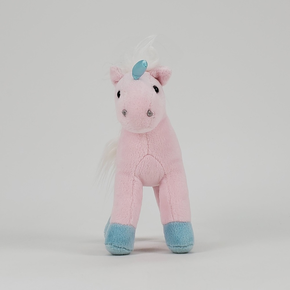 Gund Unicorn Chatters Pink Plush Stuffed Animal Flower Blue Horn 4059139 6 inch